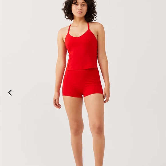 Outdoor Voices | SuperForm Halter Top | Size Large | Candy Apple - Picture 2 of 2